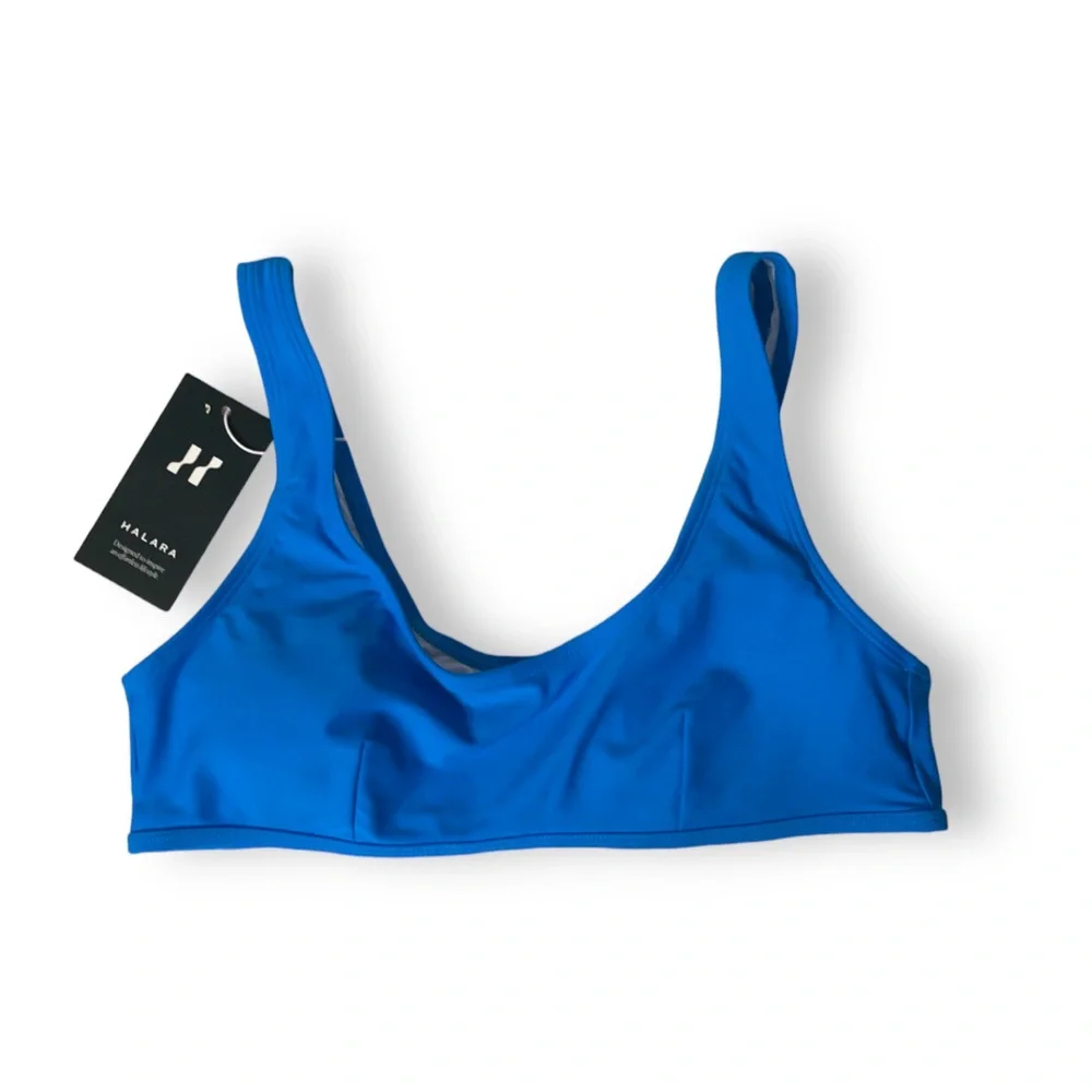 HALARA Solid U Neck Bikini Top